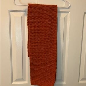 HANDMADE 80x8.5”‎ Burnt Orange Crochet Scarf
